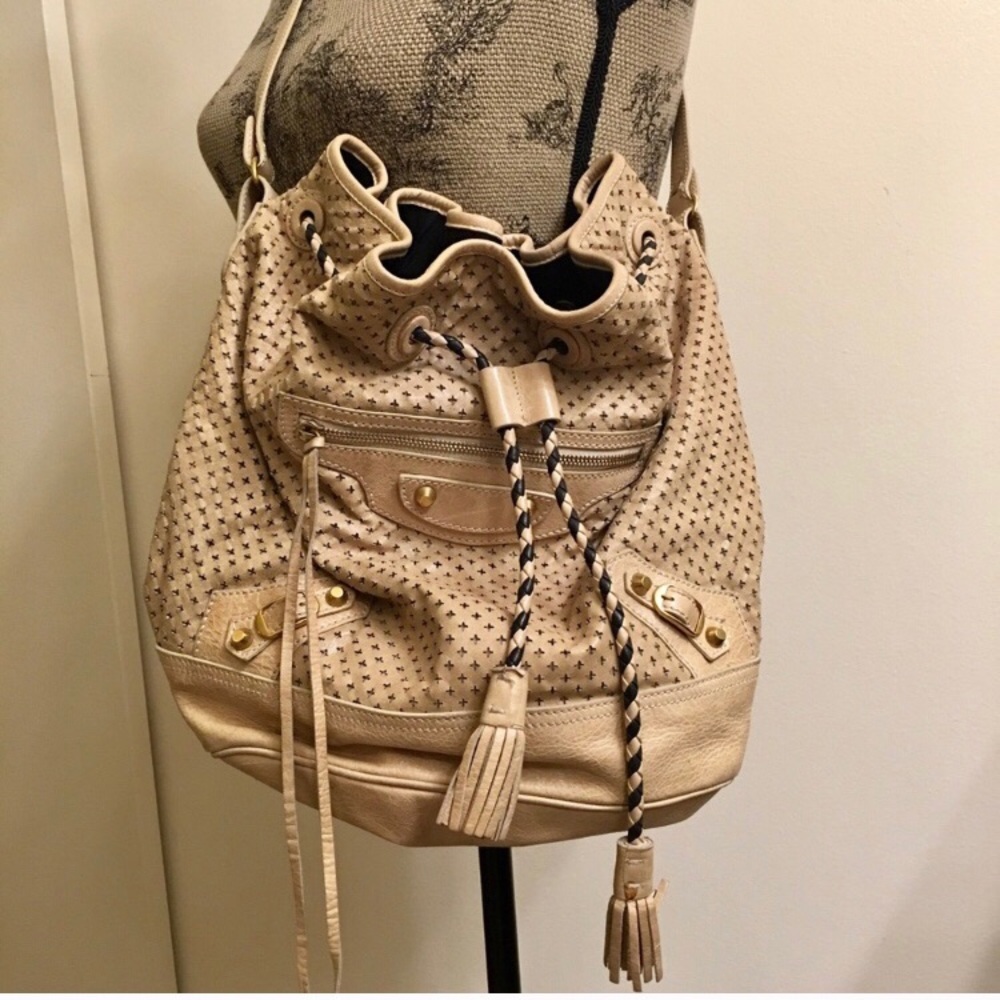 Balenciaga Perforated Bucket Bag